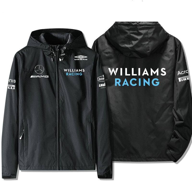 Veste Mercedes AMG Williams Racing Capuche Homme Coupe-vent Imperméable